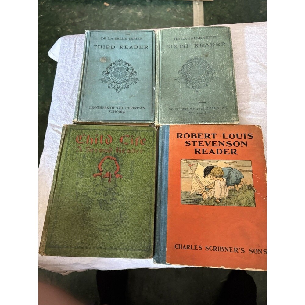 1910 Educational Readers Level Second Third Fourth And Six